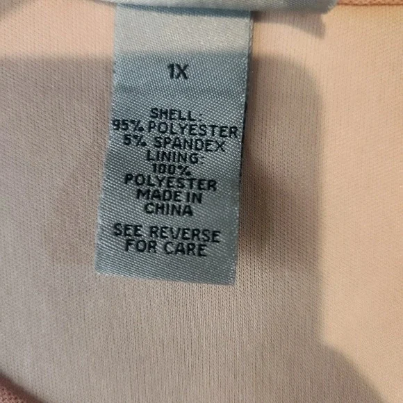 Catherines Womens Blouse Vneck Cityscape Print Bohemian Lined Boho Size 1X - Picture 8 of 8